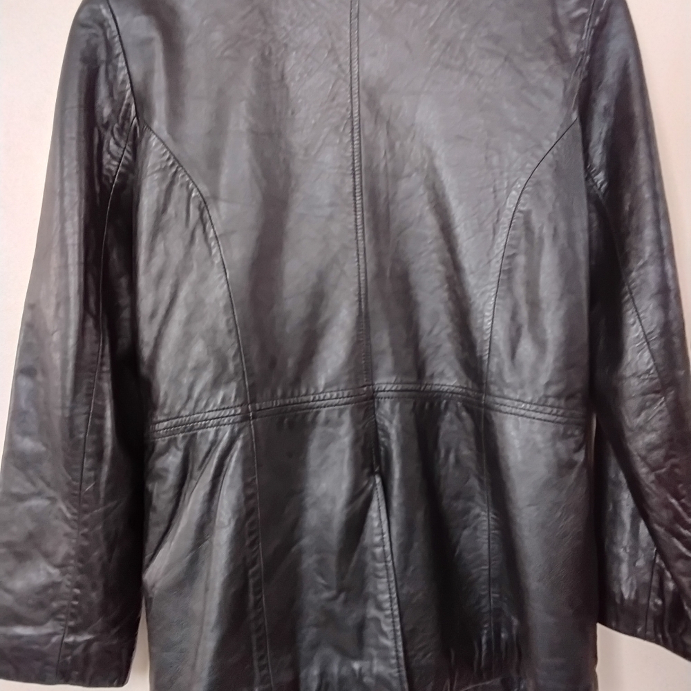 Keneth Cole Leather Coat - Picture 9 of 9